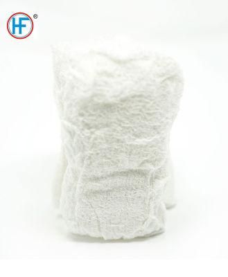 Mdr CE Approved National Productional of Medical Equipment Crinkle Cotton Fluff Bandage Roll
