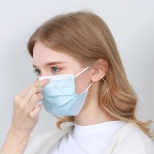 Factory Shipment Medical Three Layer Face Masks Doctor Blue Disposable Surgical Mask
