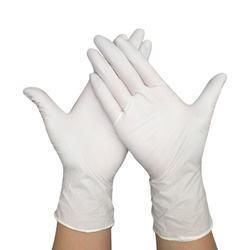 100PCS/Pack Disposable Latex Gloves Dustproof Durable 3 Sizes Powder Free - Milky White