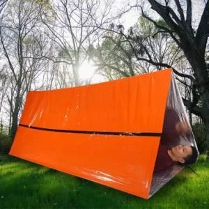Emergency Survival Shelter 2 Person Emergency Tent Includes Survival Whistle and Paracord