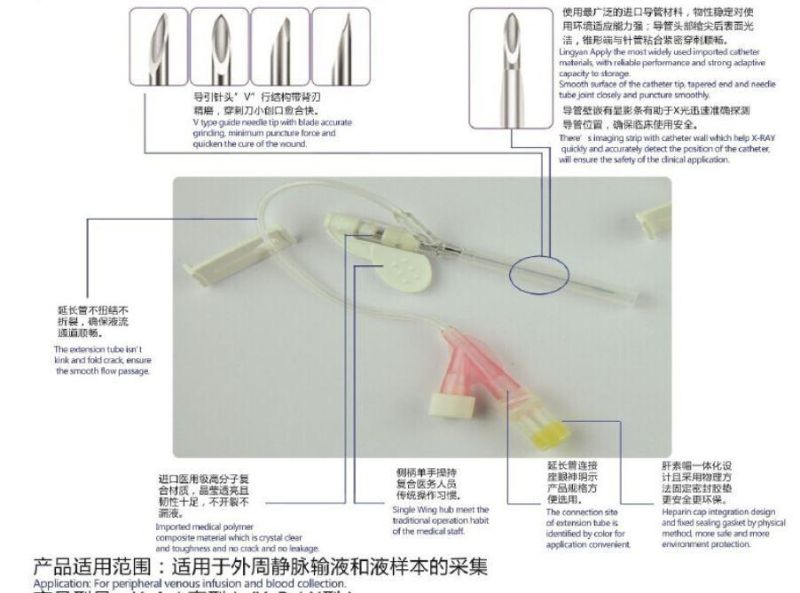 Butterfly Type Safety Intravenous Catheter/IV Catheter/IV Cannula
