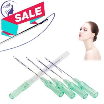 19g 100mm Cosmetic Grade Face Skin Lifting Pdo Thread L Blunt Cannula Needle 4D Cog