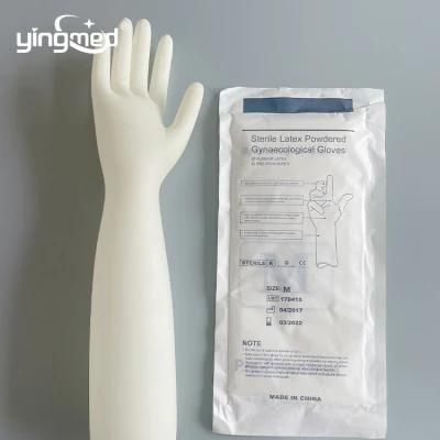 Medical Powdered Latex Gynecological Glove CE/ISO