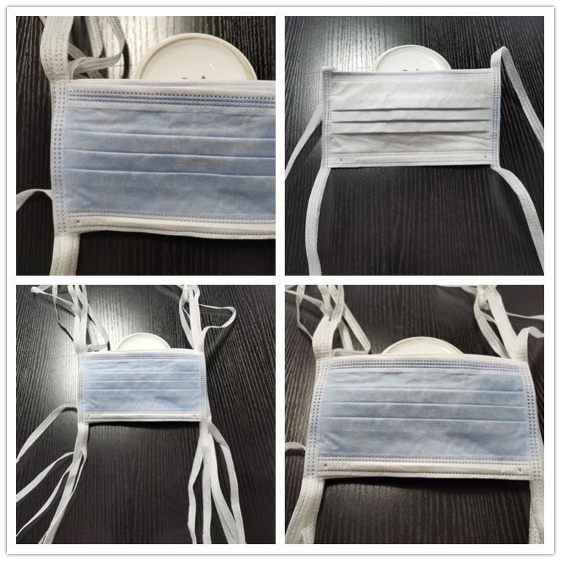 Surgical Green Blue 3ply Bfe Pfe Vfe 99% Tie on Back Mask ASTM Level 3 Type Iir From Kingphar Medical Manufacturer