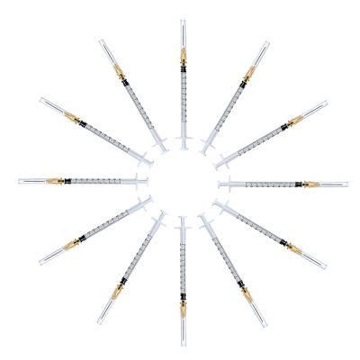 China Direct Factory 1ml Cc Sterile Disposable Syringe for Vaccine Injection with 23G/25g Needle