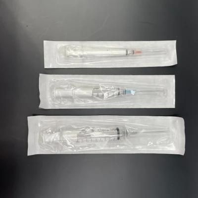 Hot Sale 1ml Dental/Insulin Safety Manual Syringe