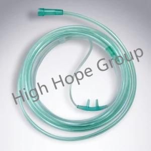 Disposable Medical Nasal Oxygen Cannula Green