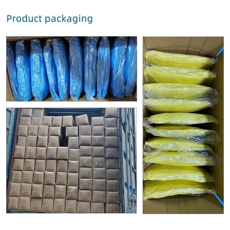 Manufacturer Blue/Yellow/Green Color 20GSM PP Nonwoven Protective Isolation Gown 115*137cm