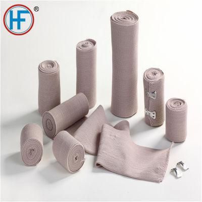 Disposable Medical Hospital Gauze Supply 90gsmskin Color High Elastic Cotton Crepe Bandage Factory with OEM