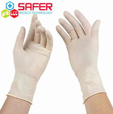 Latex Examination Glove with Powder Free Malaysia Factory Price