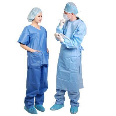 Disposable EU Standard Hospital Uniform Scrub Sets