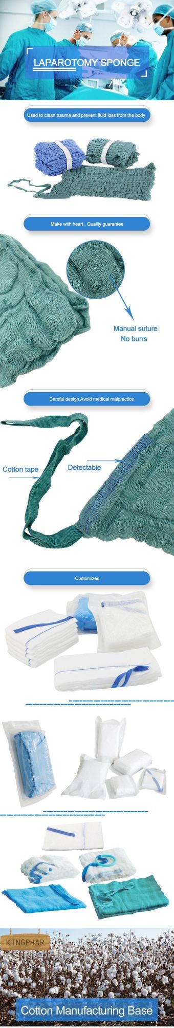 Surgical Pre-Wash Gauze Abdominal Swab