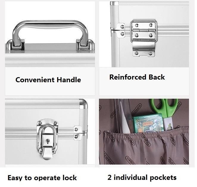 Silver Color Aluminum Lockable First Aid Box