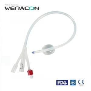 2 Way and 3 Way Disposable Silicone Foley Balloon Catheter