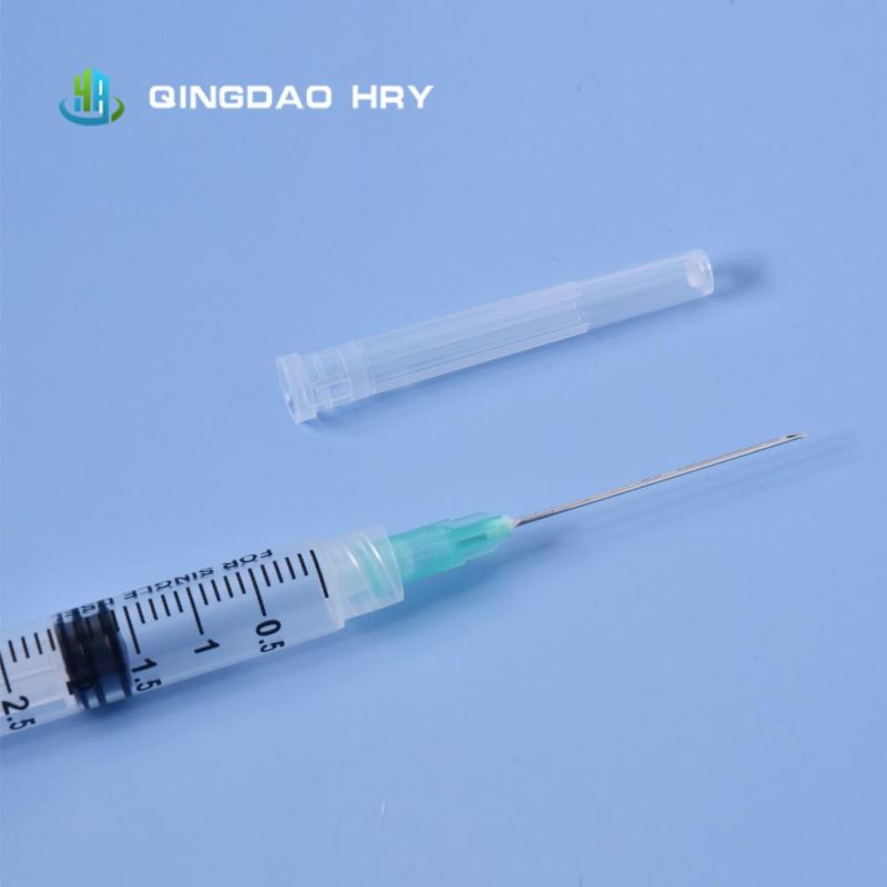 CE FDA Approved Medical 5ml Luer Lock /Luer Slip Disposable Syringe with Needle or Safety Needle