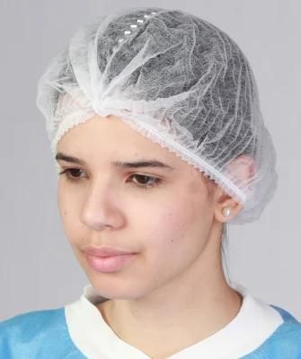 Non Woven PP Disposable Mob Cap Detectable 19&quot; 21&quot;