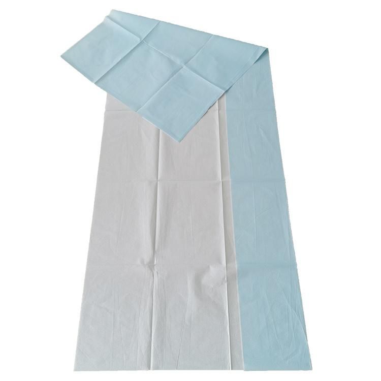 Canada Market 100X182cm Paper Coated PE Medical Bed Sheet