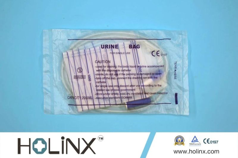 Sterile Ordinary Adult 1000ml 2000ml Disposable PVC Male Urine Bag