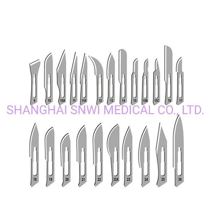 Disposable Medical Surgical Sterile Stainless Carbon Steel Scalpel Blade