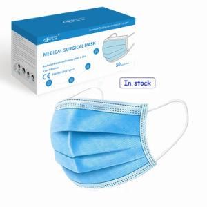 En14683 Bfe 99 Medical Supply 3-Layer Medical Surgical Disposable Face Mask with Melt Blown