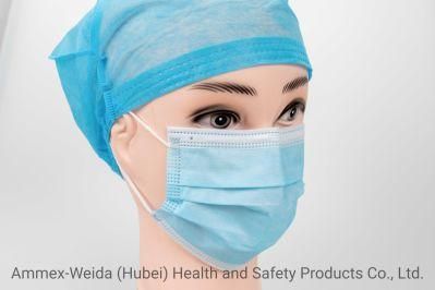 En14683 Typeiir Blue Disposable Medical Face Mask with Earloop Excellent Filtration 3ply Surgical Face Mask