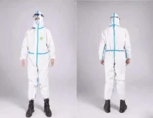 PPE SMS Protection DuPont Tyvek Isolation Disposable Coverall Gown