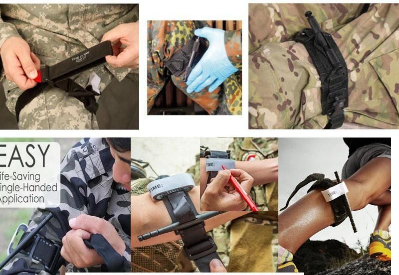 China Reusable Tourniquet Military Style Tourniquet Survival Tactical Combat Outdoor First Aid Tourniquet Injury Wound Medical Tourniquet