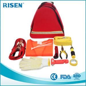 Car First Aid Kit with Triangle Roadside Car Repair First Aid Kit for Travel Sports Outdoor