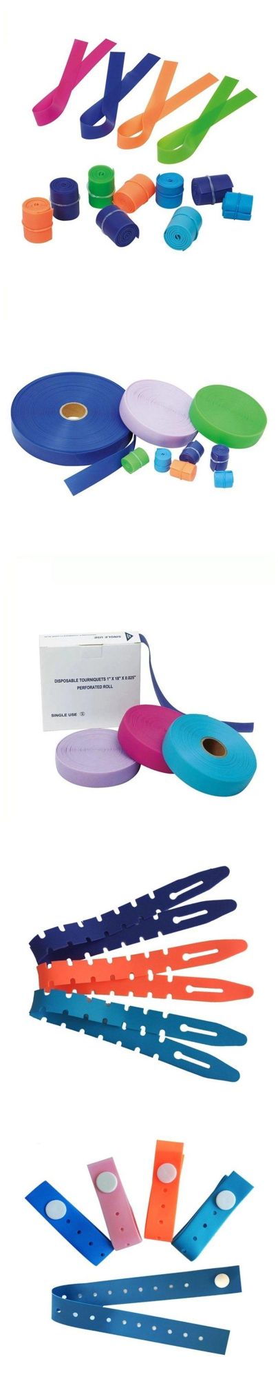 High Quality Elastic Medical Disposable Tourniquet with Button for Blood Collection