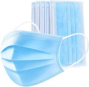 Stock Disposable 3-Ply Non-Woven Face Mask