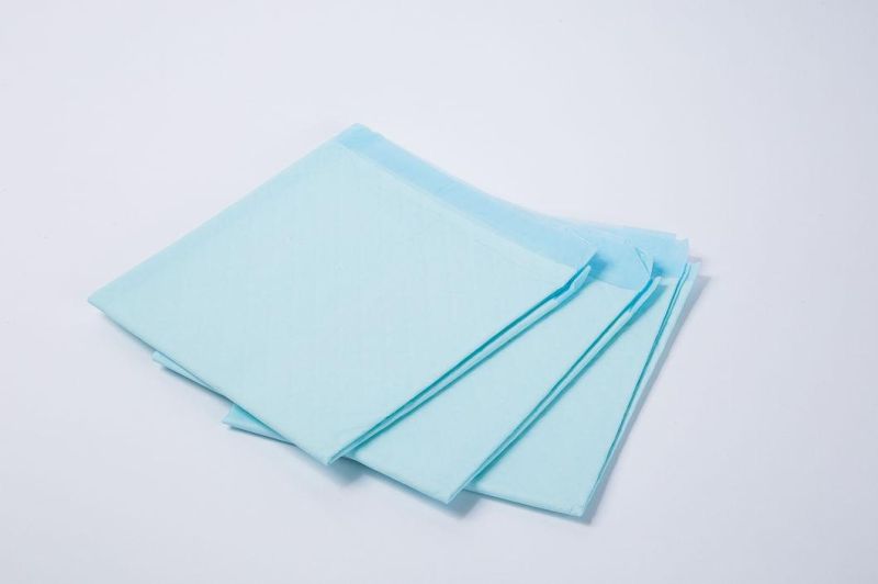 Adult Disposable Underpad Incontinence Products 3D Leak Prevention Channel Customized Packing Super High Absorbency Plain Woven