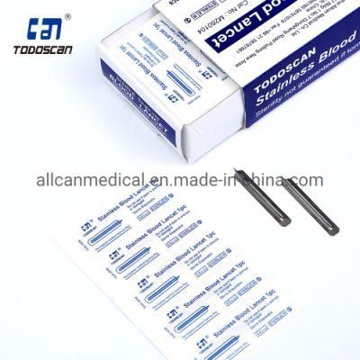 Medical Supplier Stainless Lancet Blood Collection Lancet Needle