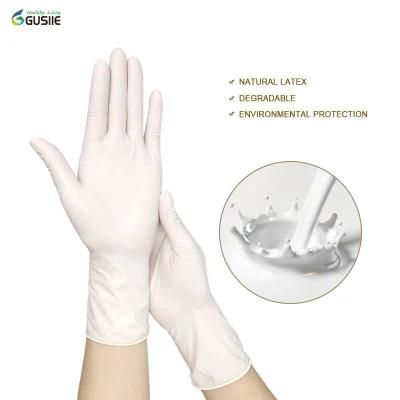 Disposable Medical Protective Examination Latex White Large Gloves
