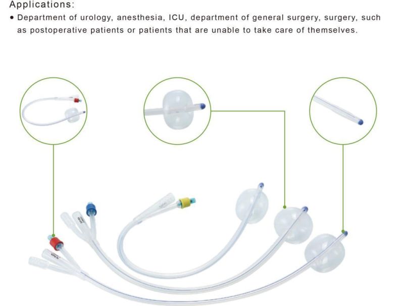 Medical Supply 2/3 Way Silicone External Female Urinary Catheter