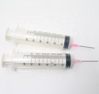 Disposable Plastic Medical Veterinary Injection Syringe with Needle