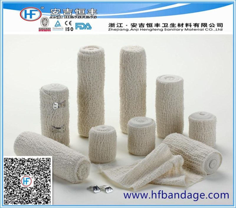 Disposable Medical Natural Color Elastic Crepe Bandage 60g with International Certificates
