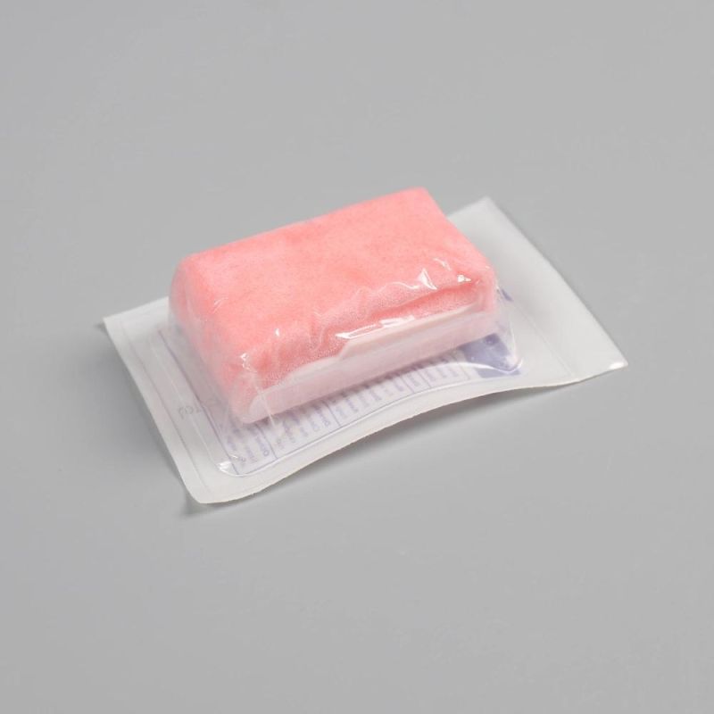 Disposable 4% Chlorhexidine Gluconate Solution Sterile Soft Sponge with Nail Cleaner Surgical Hand Brush