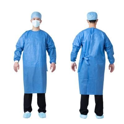 Isolation Gown Coveralls PP+ PE Disposable Medical Non-Sterile Surgical Suit