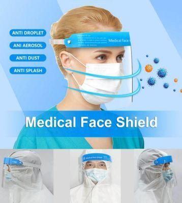 Medical Hospital Anti-Fog Isolation Protection Protective Face Shield with CE FDA