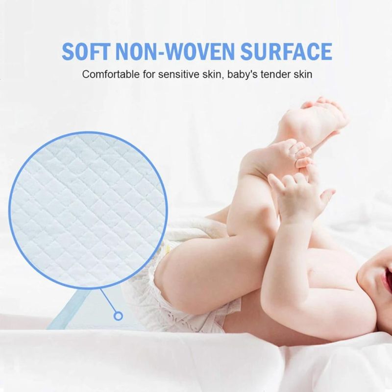 Blue Disposable Waterproof Absorbent Underpad Incontinence Chux Pads for Adults Children Pets