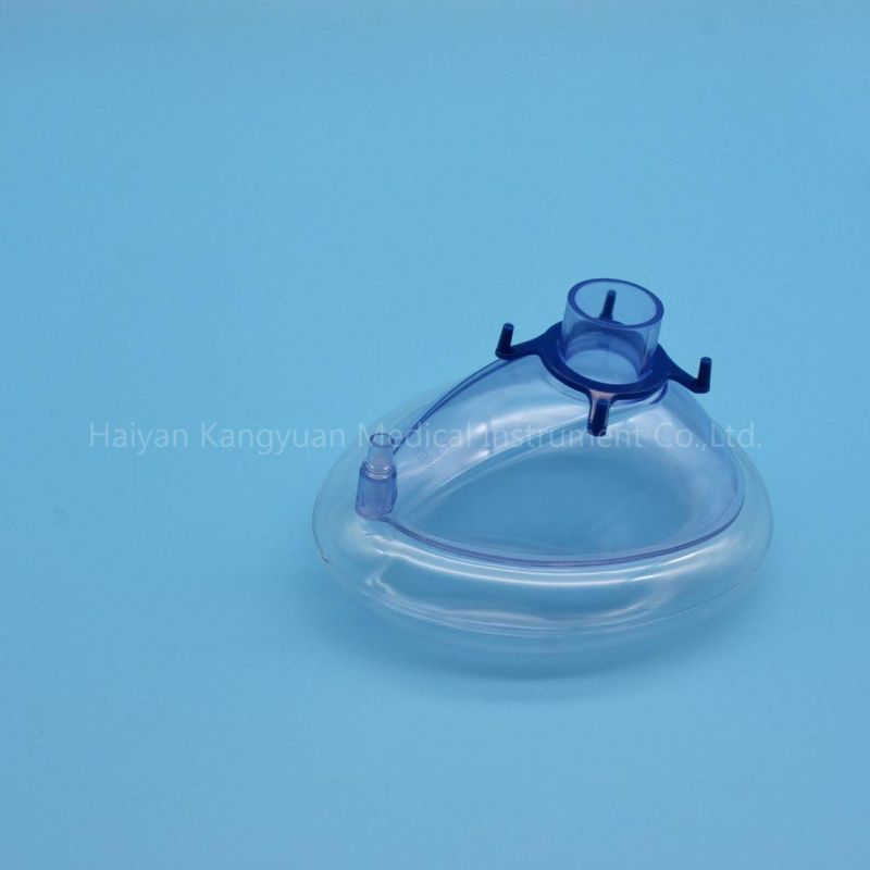 PVC Disposable Anesthesia Mask for Children and Adults