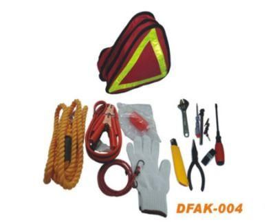 Auto First Aid Bag Road Hazard Kit with Tow Rope