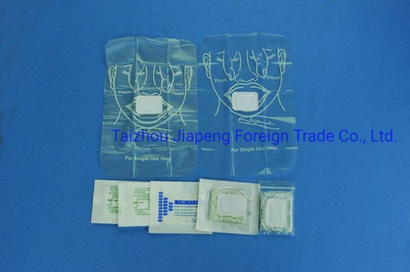 Emergency Teaching Disposable CPR Face Training Shield Roll Mask CPR