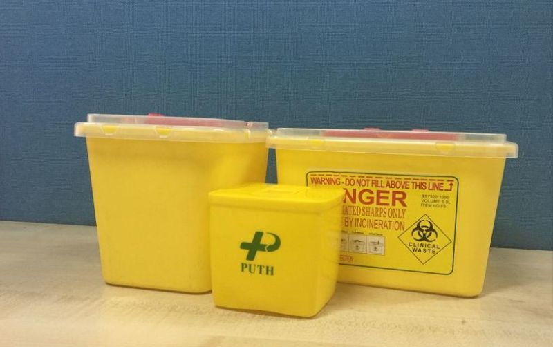 Disposable Medical Trash Bin Contaminated Sharps