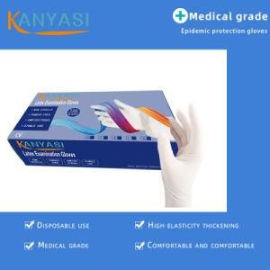 Disposable Medical Latex Examination Gloves, S, M, L Size