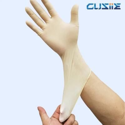 Manufacture Latex Examination Gloves Sterilized Powder-Free