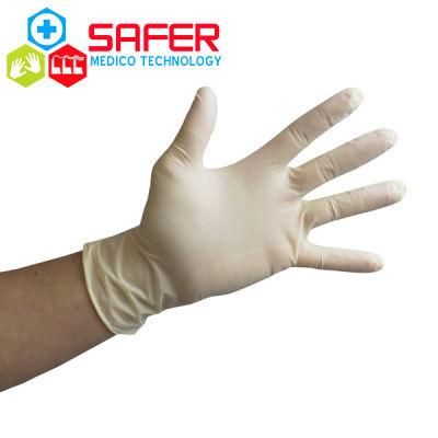 Exam Gloves Latex Disposable with High Quality Powder OEM Brand
