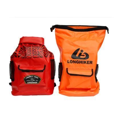 PVC Waterproof Drifting Rescue First Aid Bag Backpack Without Content