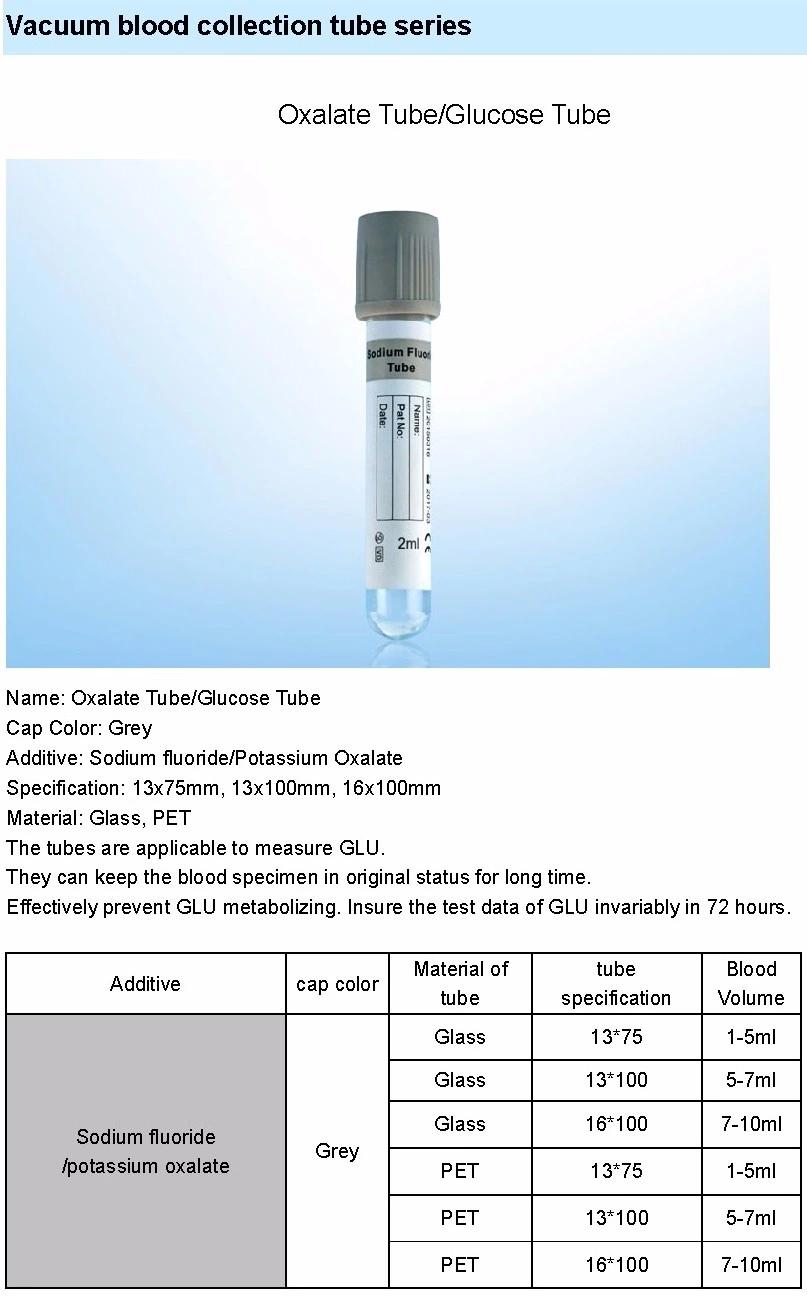 Disposable Medical Non Vacuum Blood Collection Tube
