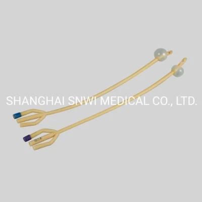 CE/ISO Certified Medical Supply Silicone Coated Latex Foley Balloon Urinary Catheter/Urethral Catheter/Suction Catheter